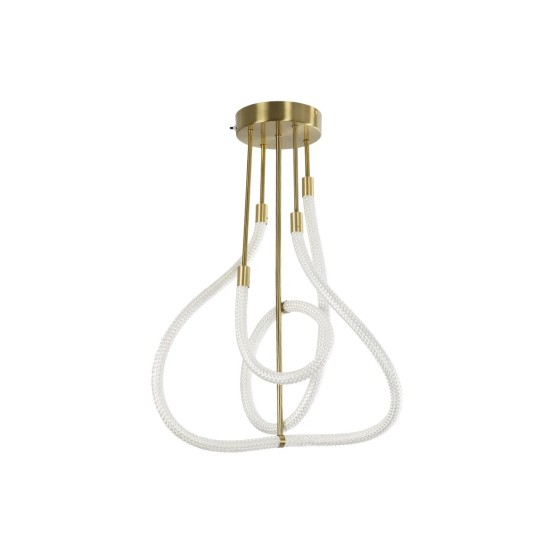 kelvo® GLOW 61670 Μοντέρνο Φωτιστικό Οροφής LED 40W 4000lm 360° AC 220-240V IP20 Ρυθμιζόμενο Λευκό CCT με Χειριστήριο από 2700K έως 6000K Dimmable - Lumileds SMD Chip - Χρυσό Πλατίνα & Λευκό Νήμα - Μ50 x Π50 x Υ70cm - 3 Χρόνια Εγγύηση kelvo® GLOW 61670 Μοντέρνο Φωτιστικό Οροφής LED 40W 4000lm 360° AC 220-240V IP20 Ρυθμιζόμενο Λευκό CCT με Χειριστήριο από 2700K έως 6000K Dimmable - Lumileds SMD Chip - Χρυσό Πλατίνα & Λευκό Νήμα - Μ50 x Π50 x Υ70cm - 3 Χρόνια Εγγύηση