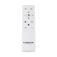 kelvo® GLOW 61676 Μοντέρνο Φωτιστικό Τοίχου - Απλίκα LED 45W 4500lm 360° AC 220-240V IP20 Ρυθμιζόμενο Λευκό CCT με Χειριστήριο από 2700K έως 6000K Dimmable - Lumileds SMD Chip - Χρυσό Πλατίνα & Λευκό Νήμα - Μ30 x Π15 x Υ110cm - 3 Χρόνια Εγγύηση