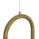 kelvo® GLOW 61679 Μοντέρνο Κρεμαστό Φωτιστικό Οροφής LED 18W 1800lm 360° AC 220-240V IP20 Ρυθμιζόμενο Λευκό CCT με On/Off 2700K/4500K/6000K - Lumileds SMD Chip - Χρυσό Πλατίνα & Λευκό Νήμα - Μ20 x Π5 x Υ60cm - 3 Χρόνια Εγγύηση