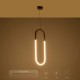 kelvo® GLOW 61679 Μοντέρνο Κρεμαστό Φωτιστικό Οροφής LED 18W 1800lm 360° AC 220-240V IP20 Ρυθμιζόμενο Λευκό CCT με On/Off 2700K/4500K/6000K - Lumileds SMD Chip - Χρυσό Πλατίνα & Λευκό Νήμα - Μ20 x Π5 x Υ60cm - 3 Χρόνια Εγγύηση