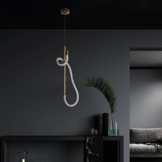kelvo® GLOW 61680 Μοντέρνο Κρεμαστό Φωτιστικό Οροφής LED 24W 2400lm 360° AC 220-240V IP20 Ρυθμιζόμενο Λευκό CCT με On/Off 2700K/4500K/6000K - Lumileds SMD Chip - Χρυσό Πλατίνα & Λευκό Νήμα - Μ30 x Π30 x Υ66cm - 3 Χρόνια Εγγύηση kelvo® GLOW 61680 Μοντέρνο Κρεμαστό Φωτιστικό Οροφής LED 24W 2400lm 360° AC 220-240V IP20 Ρυθμιζόμενο Λευκό CCT με On/Off 2700K/4500K/6000K - Lumileds SMD Chip - Χρυσό Πλατίνα & Λευκό Νήμα - Μ30 x Π30 x Υ66cm - 3 Χρόνια Εγγύηση