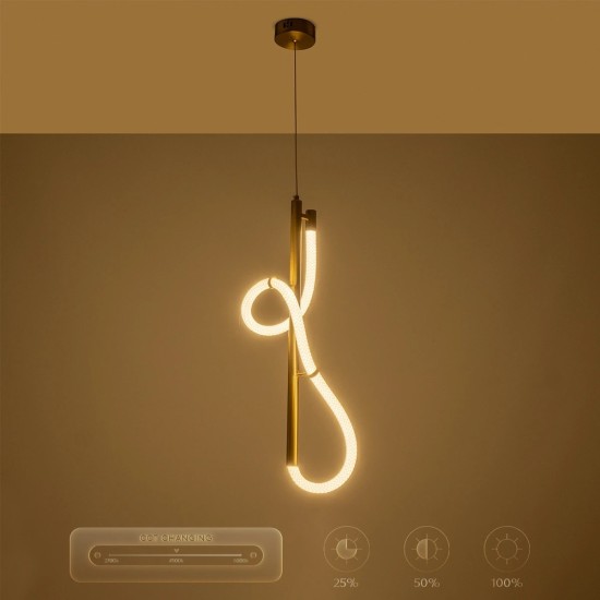 kelvo® GLOW 61681 Μοντέρνο Κρεμαστό Φωτιστικό Οροφής LED 24W 2400lm 360° AC 220-240V IP20 Ρυθμιζόμενο Λευκό CCT με On/Off 2700K/4500K/6000K - Lumileds SMD Chip - Χρυσό Πλατίνα & Λευκό Νήμα - Μ30 x Π30 x Υ70cm - 3 Χρόνια Εγγύηση kelvo® GLOW 61681 Μοντέρνο Κρεμαστό Φωτιστικό Οροφής LED 24W 2400lm 360° AC 220-240V IP20 Ρυθμιζόμενο Λευκό CCT με On/Off 2700K/4500K/6000K - Lumileds SMD Chip - Χρυσό Πλατίνα & Λευκό Νήμα - Μ30 x Π30 x Υ70cm - 3 Χρόνια Εγγύηση