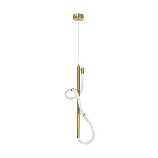 kelvo® GLOW 61681 Μοντέρνο Κρεμαστό Φωτιστικό Οροφής LED 24W 2400lm 360° AC 220-240V IP20 Ρυθμιζόμενο Λευκό CCT με On/Off 2700K/4500K/6000K - Lumileds SMD Chip - Χρυσό Πλατίνα & Λευκό Νήμα - Μ30 x Π30 x Υ70cm - 3 Χρόνια Εγγύηση kelvo® GLOW 61681 Μοντέρνο Κρεμαστό Φωτιστικό Οροφής LED 24W 2400lm 360° AC 220-240V IP20 Ρυθμιζόμενο Λευκό CCT με On/Off 2700K/4500K/6000K - Lumileds SMD Chip - Χρυσό Πλατίνα & Λευκό Νήμα - Μ30 x Π30 x Υ70cm - 3 Χρόνια Εγγύηση