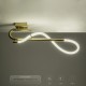 kelvo® GLOW 61684 Μοντέρνο Φωτιστικό Οροφής LED 18W 1800lm 360° AC 220-240V IP20 Ρυθμιζόμενο Λευκό CCT με On/Off 2700K/4500K/6000K - Lumileds SMD Chip - Χρυσό Πλατίνα & Λευκό Νήμα - Μ65 x Π30 x Υ30cm - 3 Χρόνια Εγγύηση