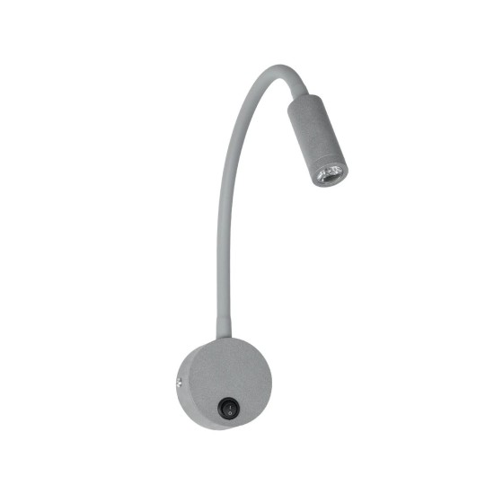 GloboStar® GOOSE 61689 Φωτιστικό Τοίχου - Απλίκα LED 3W 300lm 36° AC 220-240V IP20 - Reading Light - Θερμό Λευκό 2700K Γκρι Αλουμίνιο - Μ6.5 x Π22.5 x Υ23cm - 5 Xρόνια Εγγύηση GloboStar® GOOSE 61689 Φωτιστικό Τοίχου - Απλίκα LED 3W 300lm 36° AC 220-240V IP20 - Reading Light - Θερμό Λευκό 2700K Γκρι Αλουμίνιο - Μ6.5 x Π22.5 x Υ23cm - 5 Xρόνια Εγγύηση