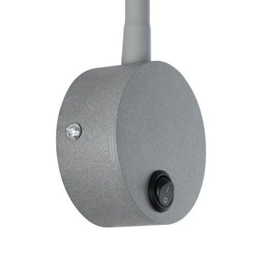 GloboStar® GOOSE 61689 Φωτιστικό Τοίχου - Απλίκα LED 3W 300lm 36° AC 220-240V IP20 - Reading Light - Θερμό Λευκό 2700K Γκρι Αλουμίνιο - Μ6.5 x Π22.5 x Υ23cm - 5 Xρόνια Εγγύηση GloboStar® GOOSE 61689 Φωτιστικό Τοίχου - Απλίκα LED 3W 300lm 36° AC 220-240V IP20 - Reading Light - Θερμό Λευκό 2700K Γκρι Αλουμίνιο - Μ6.5 x Π22.5 x Υ23cm - 5 Xρόνια Εγγύηση