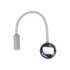 GloboStar® GOOSE 61689 Φωτιστικό Τοίχου - Απλίκα LED 3W 300lm 36° AC 220-240V IP20 - Reading Light - Θερμό Λευκό 2700K Γκρι Αλουμίνιο - Μ6.5 x Π22.5 x Υ23cm - 5 Xρόνια Εγγύηση