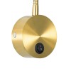 GLOBOSTAR® GOOSE 61692 Μοντέρνο Φωτιστικό Τοίχου - Απλίκα Ξενοδοχείου Reading Light LED 3W 300lm 36° AC 220-240V IP20 Θερμό Λευκό 2700K - CREE XPE Chip & TÜV SÜD Driver - Χρυσό Βούρτσας - Μ6.5 x Π15 xΥ24.5cm - 3 Χρόνια Εγγύηση