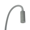 GloboStar® GOOSE 61694 Φωτιστικό Τοίχου - Απλίκα LED 6W 600lm 36° AC 220-240V IP20  - Reading Light & 360° Κρυφός Φωτισμός - Φορτιστής USB 3A - Θερμό Λευκό 2700K Γκρι Αλουμίνιο - Μ15.5 x Π22.5 x Υ30cm - 5 Xρόνια Εγγύηση
