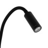 GloboStar® GOOSE 61695 Φωτιστικό Τοίχου - Απλίκα LED 6W 600lm 36° AC 220-240V IP20 - Reading Light & 360° Κρυφός Φωτισμός - Φορτιστής USB 3A - Θερμό Λευκό 2700K Μαύρο - Μ15.5 x Π22.5 x Υ30cm - 5 Xρόνια Εγγύηση