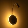 GloboStar® GOOSE 61697 Φωτιστικό Τοίχου - Απλίκα LED 6W 600lm 36° AC 220-240V IP20 - Reading Light & 360° Κρυφός Φωτισμός - Φορτιστής USB 3A - Θερμό Λευκό 2700K Χρυσό Βούρτσας - Μ15.5 x Π22.5 x Υ30cm - 5 Xρόνια Εγγύηση