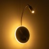 GloboStar® GOOSE 61697 Φωτιστικό Τοίχου - Απλίκα LED 6W 600lm 36° AC 220-240V IP20 - Reading Light & 360° Κρυφός Φωτισμός - Φορτιστής USB 3A - Θερμό Λευκό 2700K Χρυσό Βούρτσας - Μ15.5 x Π22.5 x Υ30cm - 5 Xρόνια Εγγύηση