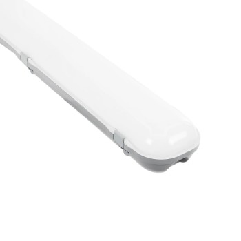 GLOBOSTAR® SMARTGROUP 61702 Γραμμικό Βιομηχανικό Φωτιστικό Tri-Proof Τεχνολογίας Smart Group Linkable Control System 2.4Ghz με Αισθητήρα Κίνησης Microwave LED 48W 5760lm 120° AC 220-240V Αδιάβροχο IP65 Φυσικό Λευκό 5000K - Lumileds SMD Chip & TÜV SÜD 