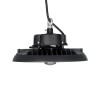 GLOBOSTAR® INDUSTRY 61704 Βιομηχανικό Φωτιστικό Καμπάνα High Bay UFO Τεχνολογίας Smart Group Linkable Control System 2.4Ghz με Αισθητήρα Κίνησης Microwave LED 100W 15000lm SDCM<5 90° AC 85-265V Αδιάβροχο IP65 IK08 Μαύρο Χυτό Αλουμίνιο - Φυσικό Λευκό 50