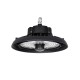 GLOBOSTAR® INDUSTRY 61705 Βιομηχανικό Φωτιστικό Καμπάνα High Bay UFO Τεχνολογίας Smart Group Linkable Control System 2.4Ghz με Αισθητήρα Κίνησης Microwave LED 150W 22500lm SDCM<5 90° AC 85-265V Αδιάβροχο IP65 IK08 Μαύρο Χυτό Αλουμίνιο - Φυσικό Λευκό 50