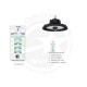 GLOBOSTAR® INDUSTRY 61706 Βιομηχανικό Φωτιστικό Καμπάνα High Bay UFO Τεχνολογίας Smart Group Linkable Control System 2.4Ghz με Αισθητήρα Κίνησης Microwave LED 200W 30000lm SDCM<5 90° AC 85-265V Αδιάβροχο IP65 IK08 Μαύρο Χυτό Αλουμίνιο - Φυσικό Λευκό 50