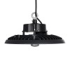 GLOBOSTAR® INDUSTRY 61706 Βιομηχανικό Φωτιστικό Καμπάνα High Bay UFO Τεχνολογίας Smart Group Linkable Control System 2.4Ghz με Αισθητήρα Κίνησης Microwave LED 200W 30000lm SDCM<5 90° AC 85-265V Αδιάβροχο IP65 IK08 Μαύρο Χυτό Αλουμίνιο - Φυσικό Λευκό 50