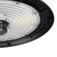 GLOBOSTAR® INDUSTRY 61706 Βιομηχανικό Φωτιστικό Καμπάνα High Bay UFO Τεχνολογίας Smart Group Linkable Control System 2.4Ghz με Αισθητήρα Κίνησης Microwave LED 200W 30000lm SDCM<5 90° AC 85-265V Αδιάβροχο IP65 IK08 Μαύρο Χυτό Αλουμίνιο - Φυσικό Λευκό 50