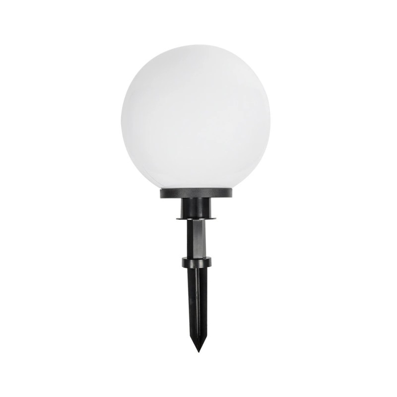 GLOBOSTAR® AGROS 61708 Φωτιστικό Κήπου / Καρφωτό με Ντουί 1 x E27 AC 220-240V Αδιάβροχο IP65 - Λευκό & Μάυρο - Μ30 x Π30 x Υ64cm