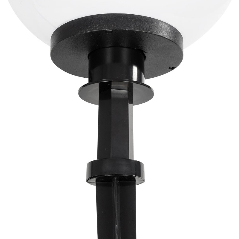 GLOBOSTAR® AGROS 61708 Φωτιστικό Κήπου / Καρφωτό με Ντουί 1 x E27 AC 220-240V Αδιάβροχο IP65 - Λευκό & Μάυρο - Μ30 x Π30 x Υ64cm