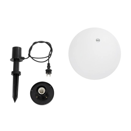 GLOBOSTAR® AGROS 61708 Φωτιστικό Κήπου / Καρφωτό με Ντουί 1 x E27 AC 220-240V Αδιάβροχο IP65 - Λευκό & Μάυρο - Μ30 x Π30 x Υ64cm GLOBOSTAR® AGROS 61708 Φωτιστικό Κήπου / Καρφωτό με Ντουί 1 x E27 AC 220-240V Αδιάβροχο IP65 - Λευκό & Μάυρο - Μ30 x Π30 x Υ64cm