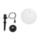 GLOBOSTAR® AGROS 61708 Φωτιστικό Κήπου / Καρφωτό με Ντουί 1 x E27 AC 220-240V Αδιάβροχο IP65 - Λευκό & Μάυρο - Μ30 x Π30 x Υ64cm GLOBOSTAR® AGROS 61708 Φωτιστικό Κήπου / Καρφωτό με Ντουί 1 x E27 AC 220-240V Αδιάβροχο IP65 - Λευκό & Μάυρο - Μ30 x Π30 x Υ64cm