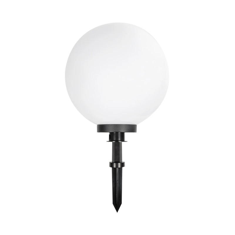 GLOBOSTAR® AGROS 61709 Φωτιστικό Κήπου / Καρφωτό με Ντουί 1 x E27 AC 220-240V Αδιάβροχο IP65 - Λευκό & Μάυρο - Μ40 x Π40 x Υ74cm