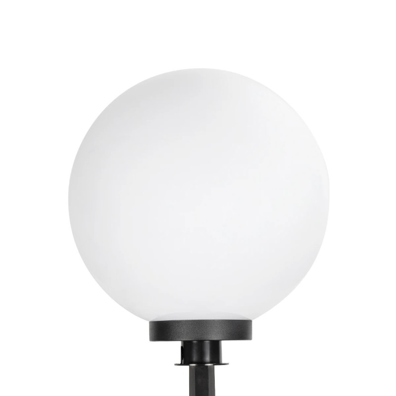 GLOBOSTAR® AGROS 61709 Φωτιστικό Κήπου / Καρφωτό με Ντουί 1 x E27 AC 220-240V Αδιάβροχο IP65 - Λευκό & Μάυρο - Μ40 x Π40 x Υ74cm