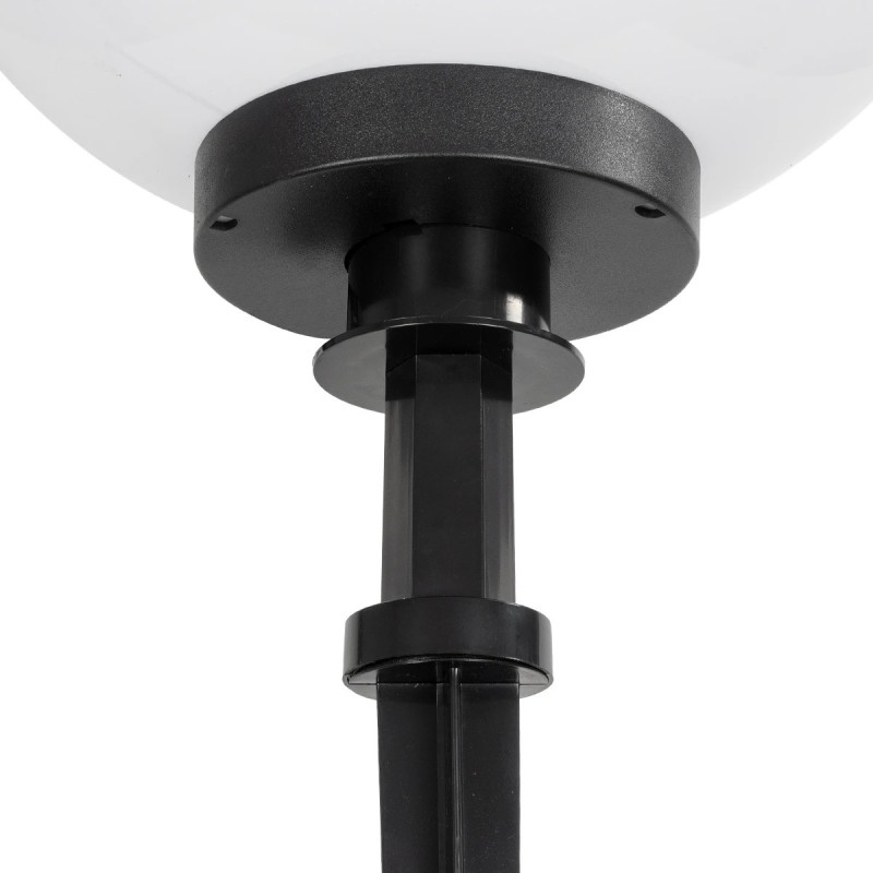 GLOBOSTAR® AGROS 61709 Φωτιστικό Κήπου / Καρφωτό με Ντουί 1 x E27 AC 220-240V Αδιάβροχο IP65 - Λευκό & Μάυρο - Μ40 x Π40 x Υ74cm