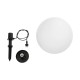 GLOBOSTAR® AGROS 61709 Φωτιστικό Κήπου / Καρφωτό με Ντουί 1 x E27 AC 220-240V Αδιάβροχο IP65 - Λευκό & Μάυρο - Μ40 x Π40 x Υ74cm GLOBOSTAR® AGROS 61709 Φωτιστικό Κήπου / Καρφωτό με Ντουί 1 x E27 AC 220-240V Αδιάβροχο IP65 - Λευκό & Μάυρο - Μ40 x Π40 x Υ74cm