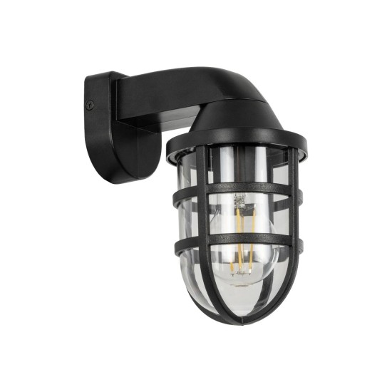 GLOBOSTAR® AGRE 61711 Φωτιστικό Τοίχου - Απλίκα Κήπου με Ντουί 1 x E27 AC 220-240V Αδιάβροχο IP65 - Μάυρο - Μ18 x Π11.5 x Υ22cm GLOBOSTAR® AGRE 61711 Φωτιστικό Τοίχου - Απλίκα Κήπου με Ντουί 1 x E27 AC 220-240V Αδιάβροχο IP65 - Μάυρο - Μ18 x Π11.5 x Υ22cm