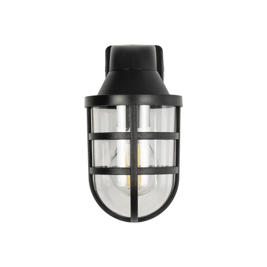 GLOBOSTAR® AGRE 61711 Φωτιστικό Τοίχου - Απλίκα Κήπου με Ντουί 1 x E27 AC 220-240V Αδιάβροχο IP65 - Μάυρο - Μ18 x Π11.5 x Υ22cm GLOBOSTAR® AGRE 61711 Φωτιστικό Τοίχου - Απλίκα Κήπου με Ντουί 1 x E27 AC 220-240V Αδιάβροχο IP65 - Μάυρο - Μ18 x Π11.5 x Υ22cm