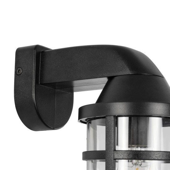 GLOBOSTAR® AGRE 61711 Φωτιστικό Τοίχου - Απλίκα Κήπου με Ντουί 1 x E27 AC 220-240V Αδιάβροχο IP65 - Μάυρο - Μ18 x Π11.5 x Υ22cm GLOBOSTAR® AGRE 61711 Φωτιστικό Τοίχου - Απλίκα Κήπου με Ντουί 1 x E27 AC 220-240V Αδιάβροχο IP65 - Μάυρο - Μ18 x Π11.5 x Υ22cm