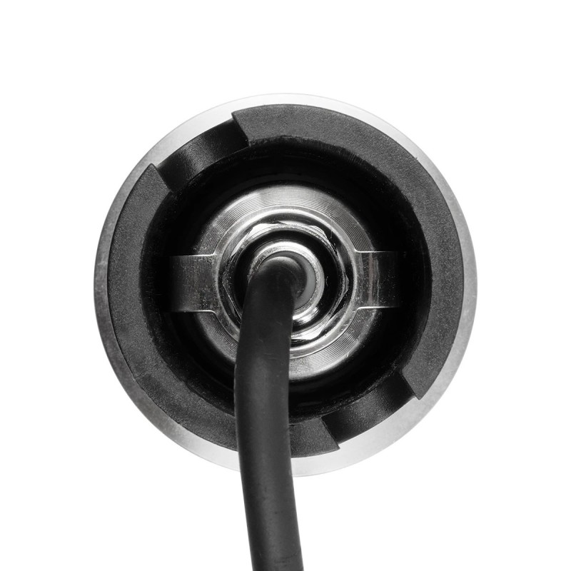 GLOBOSTAR® POOLIFY 61713 Υποβρύχιο Χωνευτό Σποτ για Σιντριβάνια/Πισίνες LED 3W 360lm 30° DC 24V Αδιάβροχο IP68 Θερμό Λευκό 2700K Dimmable - CREE XPE - Ανοξείδωτο Ατσάλι 316 & Tempered Glass - 1m VDE Rubber Καλώδιο - Φ6.5 x Υ8cm / Q5.2cm - 3 Χρόνια Εγγ