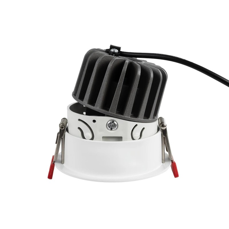 kelvo® ASYMMETRICAL KLV-101-0133 Χωνευτό Downlight Σποτ LED 7W 875lm 15°x30° AC 220-240V IP20 Φυσικό Λευκό 4500K - Bridgelux COB Chip & TÜV SÜD Driver - Λευκό Ματ - Μ8.3 x Π8.3 x Υ8.16cm / Q7.3cm - 5 Χρόνια Εγγύηση