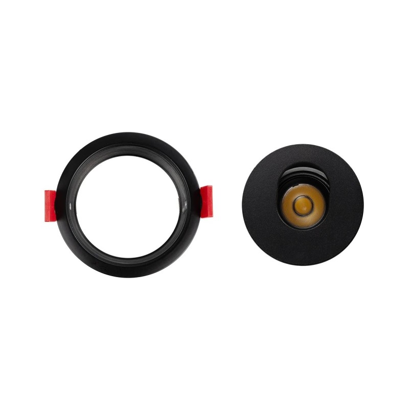 kelvo® ASYMMETRICAL KLV-101-0130 Χωνευτό Downlight Σποτ LED 7W 840lm 15°x30° AC 220-240V IP20 Θερμό Λευκό 2700K - Bridgelux COB Chip & TÜV SÜD Driver - Μαύρο Ματ - Μ8.3 x Π8.3 x Υ8.16cm / Q7.3cm - 5 Χρόνια Εγγύηση