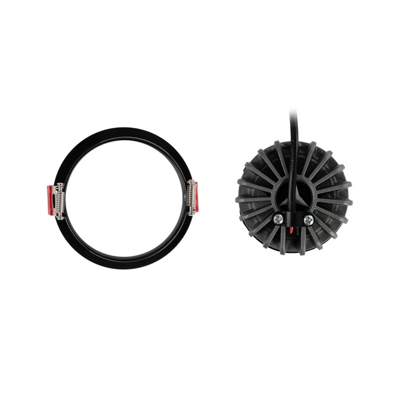 kelvo® ASYMMETRICAL KLV-101-0130 Χωνευτό Downlight Σποτ LED 7W 840lm 15°x30° AC 220-240V IP20 Θερμό Λευκό 2700K - Bridgelux COB Chip & TÜV SÜD Driver - Μαύρο Ματ - Μ8.3 x Π8.3 x Υ8.16cm / Q7.3cm - 5 Χρόνια Εγγύηση