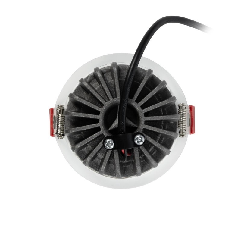 kelvo® PINADO KLV-101-0129 Χωνευτό Downlight Σποτ LED 7W 875lm 15° AC 220-240V IP20 Φυσικό Λευκό 4500K - Bridgelux COB Chip & TÜV SÜD Driver - Λευκό Ματ - Μ8.3 x Π8.3 x Υ8.16cm / Q7.3cm - 5 Χρόνια Εγγύηση