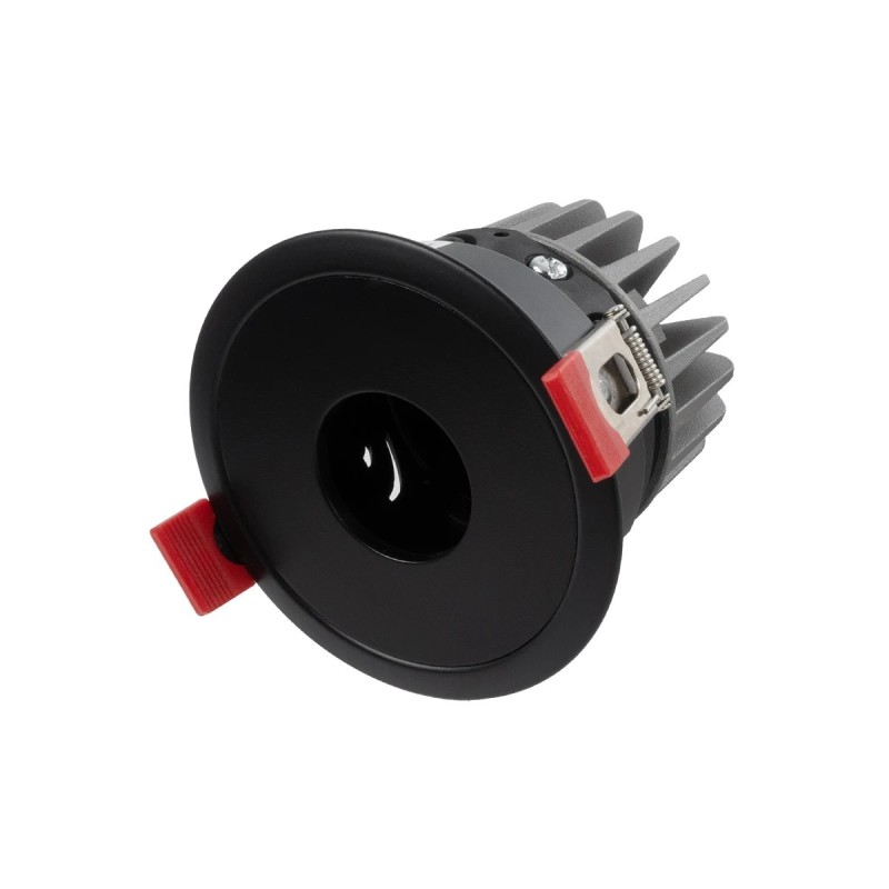 kelvo® PINADO KLV-101-0128 Χωνευτό Downlight Σποτ LED 7W 875lm 15° AC 220-240V IP20 Φυσικό Λευκό 4500K - Bridgelux COB Chip & TÜV SÜD Driver - Μαύρο Ματ - Μ8.3 x Π8.3 x Υ8.16cm / Q7.3cm - 5 Χρόνια Εγγύηση