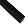 GLOBOSTAR® ALP-LINEAR LUMILINE 61764-3M Επιφανειακό / Κρεμαστό / Επιτοίχιο Προφίλ Αλουμινίου με Λευκό Γαλακτερό Πατητό Κάλυμμα για Ταινίες LED IP20 - Μαύρο Ματ - Μ300 x Π3.5 x Υ7cm