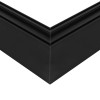 GLOBOSTAR® ALP-CORNER-SIDE90 LUMILINE 61767 Επιφανειακό / Κρεμαστό Προφίλ Αλουμινίου Γωνία με Λευκό Γαλακτερό Πατητό Κάλυμμα για Ταινίες LED IP20 - Μαύρο Ματ - Μ30 x Π3.5 x Υ7cm