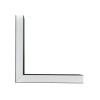 GLOBOSTAR® ALP-CORNER-SIDE90 LUMILINE 61767 Επιφανειακό / Κρεμαστό Προφίλ Αλουμινίου Γωνία με Λευκό Γαλακτερό Πατητό Κάλυμμα για Ταινίες LED IP20 - Μαύρο Ματ - Μ30 x Π3.5 x Υ7cm