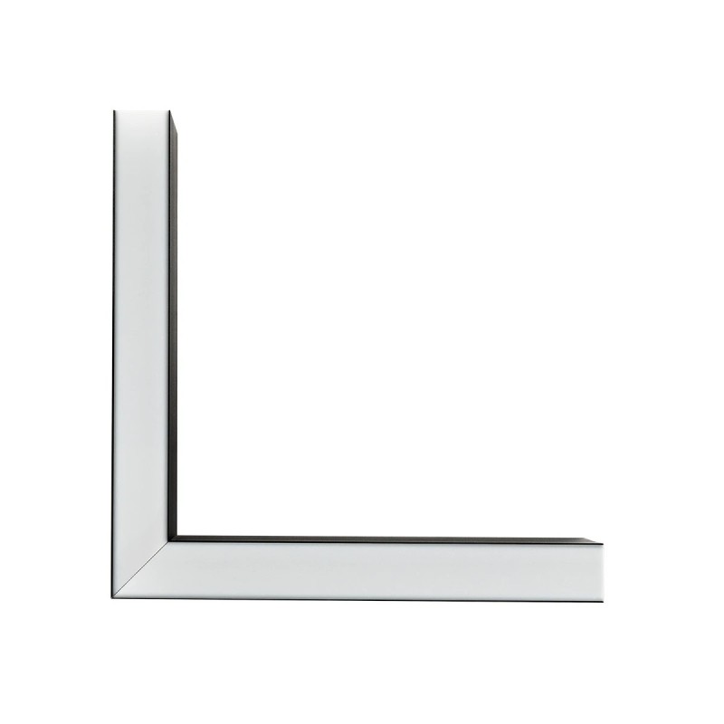 GLOBOSTAR® ALP-CORNER-SIDE90 LUMILINE 61767 Επιφανειακό / Κρεμαστό Προφίλ Αλουμινίου Γωνία με Λευκό Γαλακτερό Πατητό Κάλυμμα για Ταινίες LED IP20 - Μαύρο Ματ - Μ30 x Π3.5 x Υ7cm