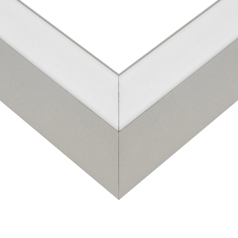 GLOBOSTAR® ALP-CORNER-SIDE90 LUMILINE 61768 Επιφανειακό / Κρεμαστό Προφίλ Αλουμινίου Γωνία με Λευκό Γαλακτερό Πατητό Κάλυμμα για Ταινίες LED IP20 - Γκρι Ανθρακί Ματ - Μ30 x Π3.5 x Υ7cm