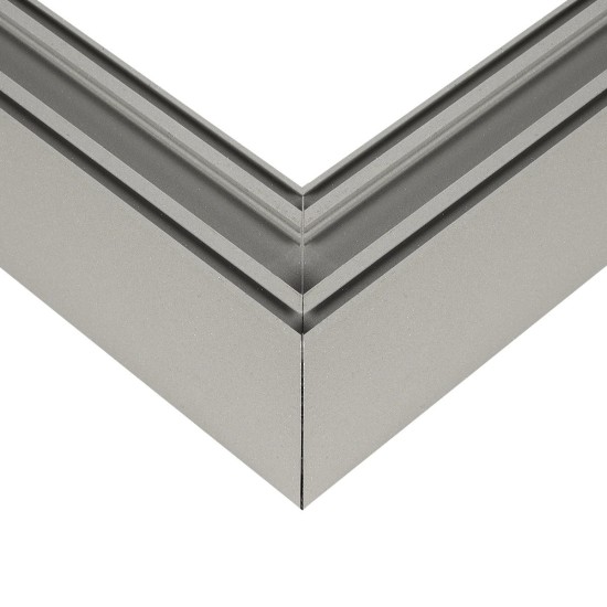 GLOBOSTAR® ALP-CORNER-SIDE90 LUMILINE 61768 Επιφανειακό / Κρεμαστό Προφίλ Αλουμινίου Γωνία με Λευκό Γαλακτερό Πατητό Κάλυμμα για Ταινίες LED IP20 - Γκρι Ανθρακί Ματ - Μ30 x Π3.5 x Υ7cm
