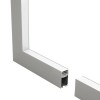 GLOBOSTAR® ALP-CORNER-IN90 LUMILINE 61771 Επιφανειακό / Κρεμαστό Προφίλ Αλουμινίου Γωνία με Λευκό Γαλακτερό Πατητό Κάλυμμα για Ταινίες LED IP20 - Γκρι Ανθρακί Ματ - Μ30 x Π3.5 x Υ7cm
