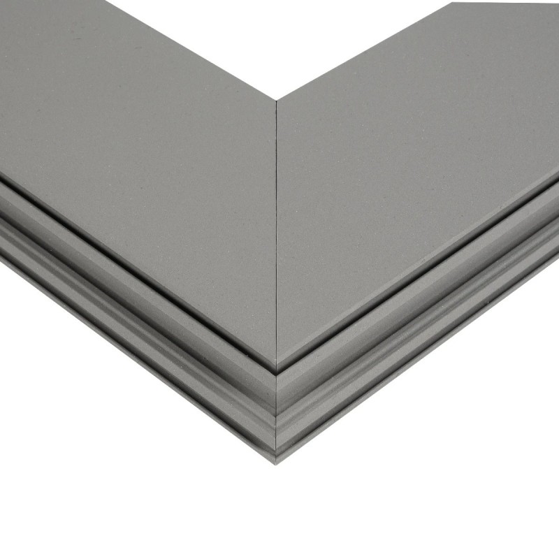 GLOBOSTAR® ALP-CORNER-IN90 LUMILINE 61771 Επιφανειακό / Κρεμαστό Προφίλ Αλουμινίου Γωνία με Λευκό Γαλακτερό Πατητό Κάλυμμα για Ταινίες LED IP20 - Γκρι Ανθρακί Ματ - Μ30 x Π3.5 x Υ7cm