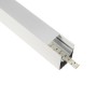 GLOBOSTAR® ALP-LINEAR BRIGHTRAIL 61774-3M Επιφανειακό / Κρεμαστό / Επιτοίχιο Προφίλ Αλουμινίου με Λευκό Γαλακτερό Πατητό Κάλυμμα για Ταινίες LED IP20 - Λευκό Ματ - Μ300 x Π5 x Υ7.5cm