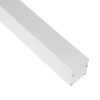 GLOBOSTAR® ALP-LINEAR BRIGHTRAIL 61774-3M Επιφανειακό / Κρεμαστό / Επιτοίχιο Προφίλ Αλουμινίου με Λευκό Γαλακτερό Πατητό Κάλυμμα για Ταινίες LED IP20 - Λευκό Ματ - Μ300 x Π5 x Υ7.5cm