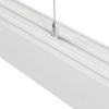 GLOBOSTAR® ALP-LINEAR BRIGHTRAIL 61774-3M Επιφανειακό / Κρεμαστό / Επιτοίχιο Προφίλ Αλουμινίου με Λευκό Γαλακτερό Πατητό Κάλυμμα για Ταινίες LED IP20 - Λευκό Ματ - Μ300 x Π5 x Υ7.5cm